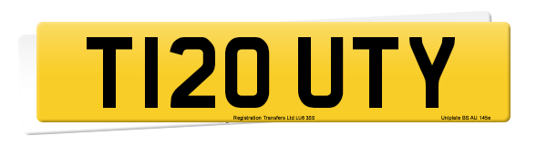 Registration number T120 UTY